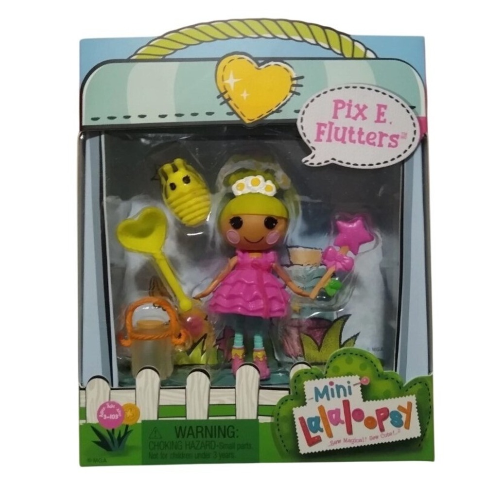 Mini‎ Lalaloopsy Pix E. Flutters Doll Playset with Firefly Pet 3" Mini Doll